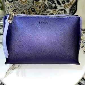 La Mer Purple Cosmetic or Travel Essentials Bag